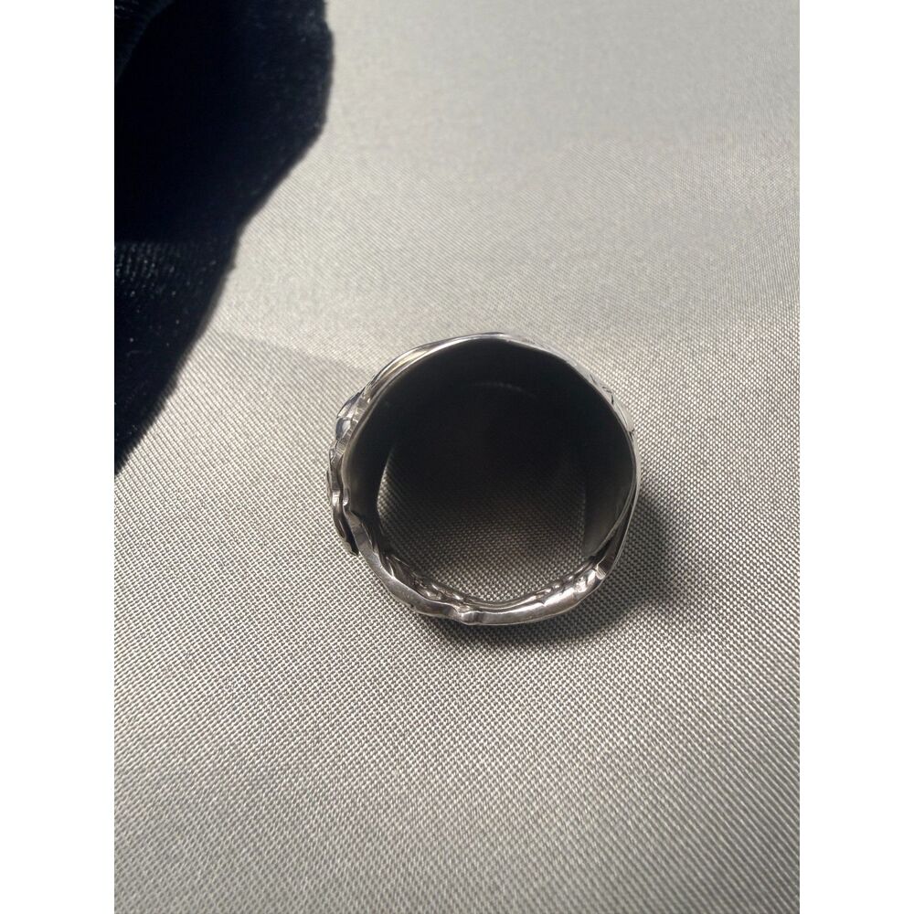 Antique Gorham Strasbourg Sterling Silver Spoon Ring size 7 - Picture 10 of 10
